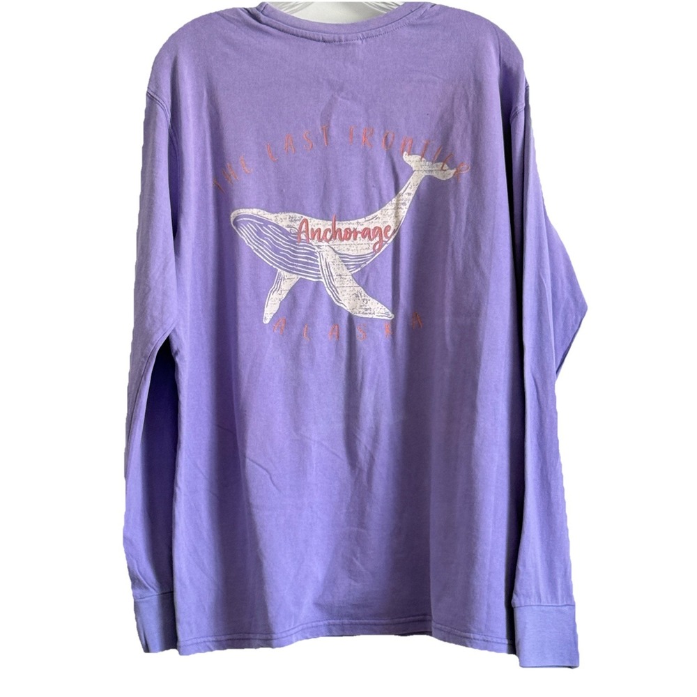 Lone Rock Alaska T-shirt Vacation Large Whale Sea Life Adventure Ocean Beachy